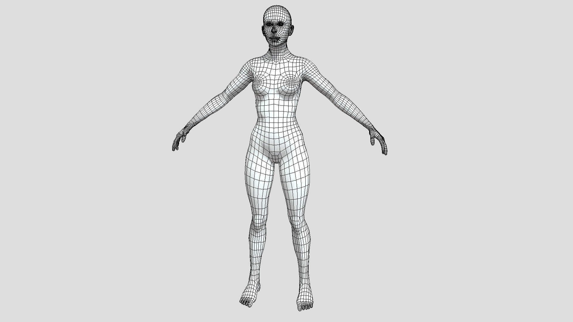 Female low-poly Base Mesh - Download Free 3D model by CliffUnderside ...