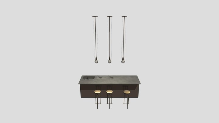 HoF Kitchen Module 3D Model