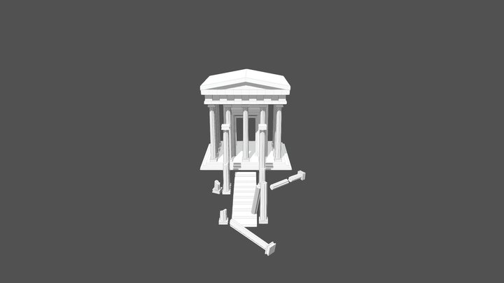 Greek entrance 3D Model
