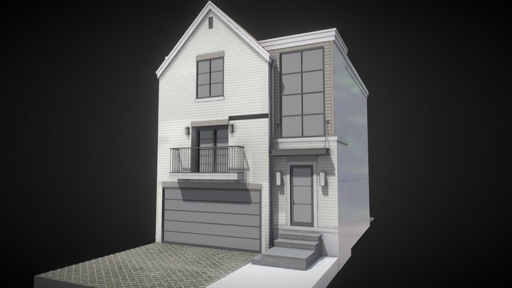 AMERICAN ROW HOUSE 3D Model