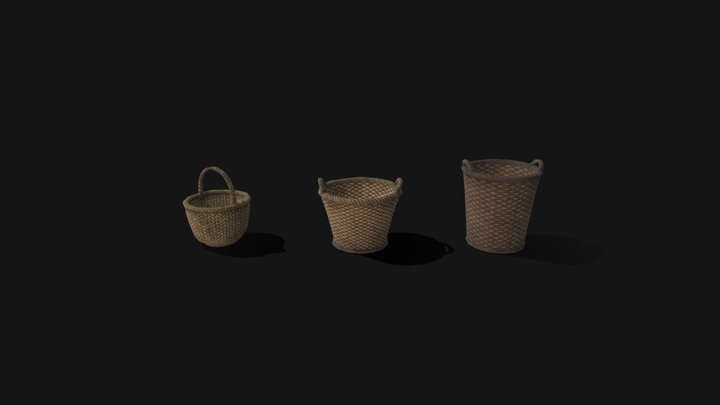 Medieval series: Baskets 3D Model