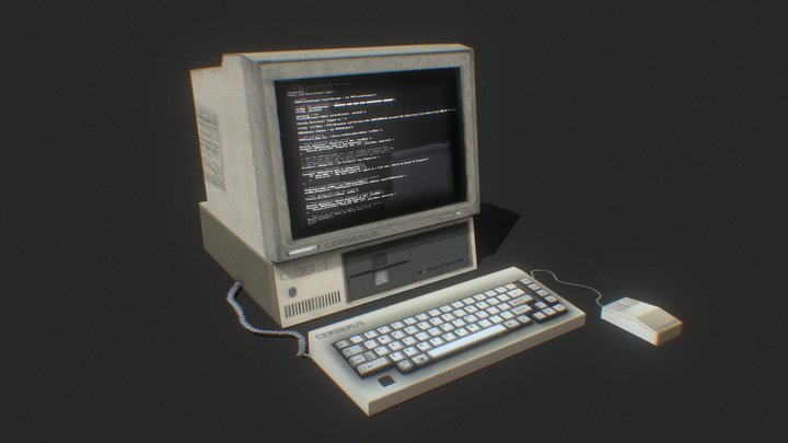 Old Computer V2 3D Model
