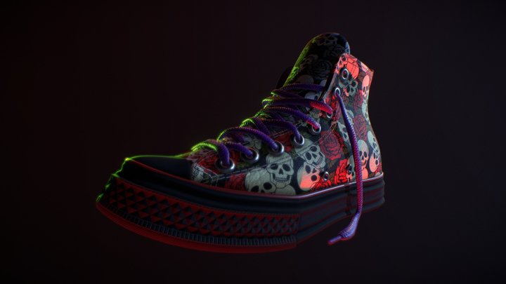 Night of the living Converse 3D Model