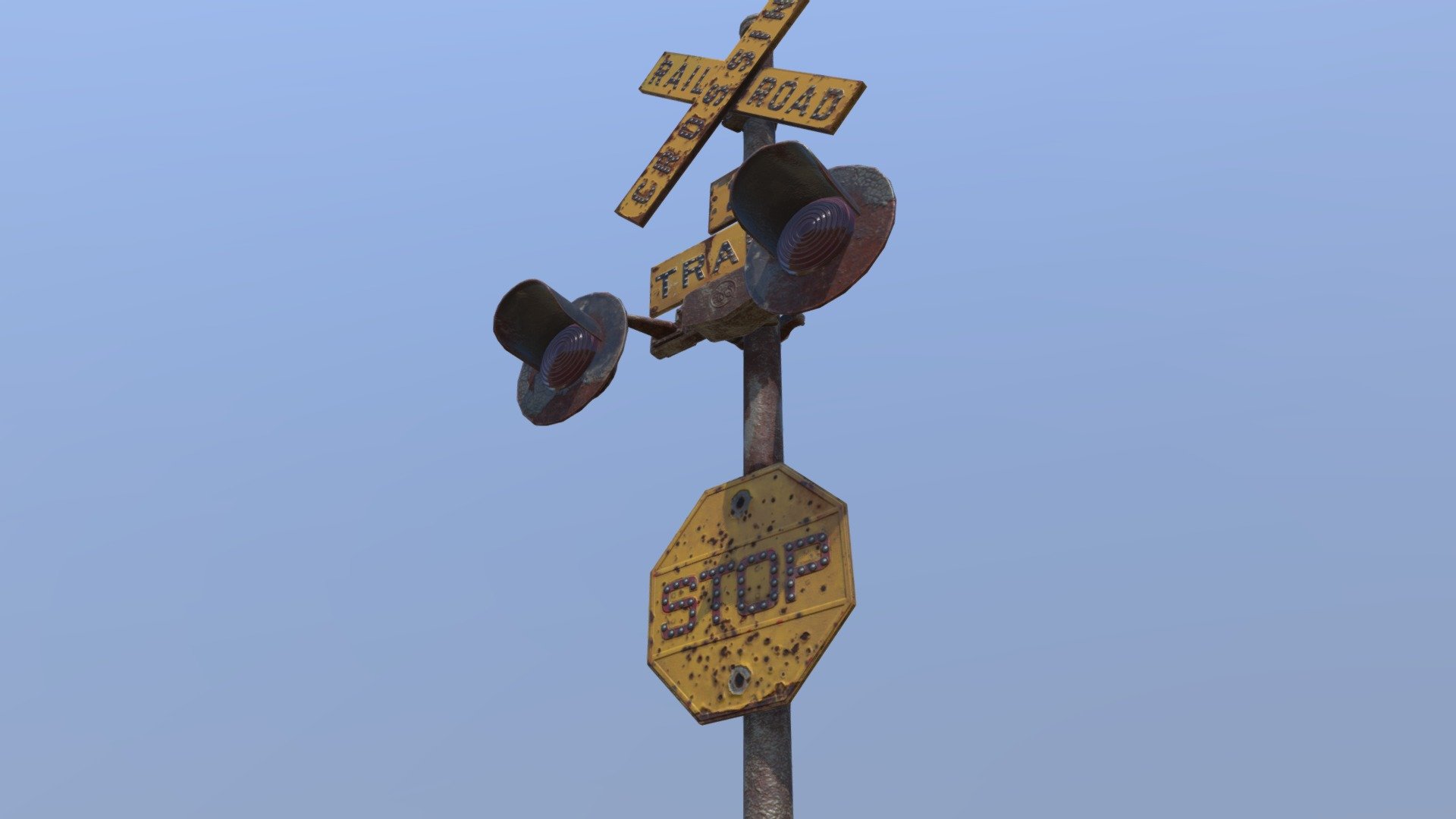 RAILROAD SIGN LP - 3D model by Horn.Chernosotentsev [b38c084] - Sketchfab
