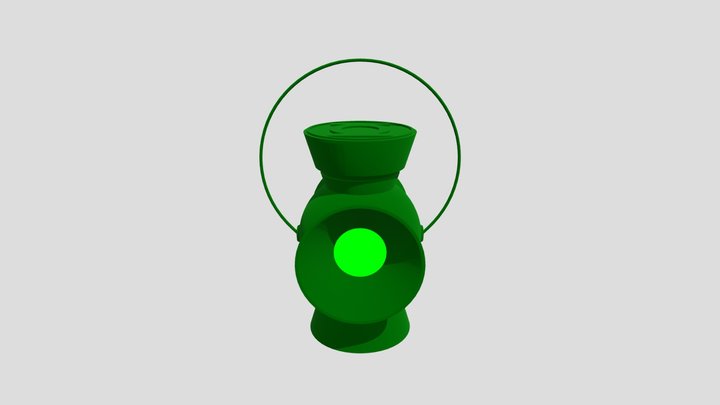 Green Lantern Power Battery 3D Model