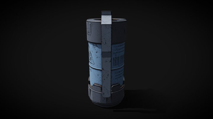scifi Ru-Grenade 3D Model