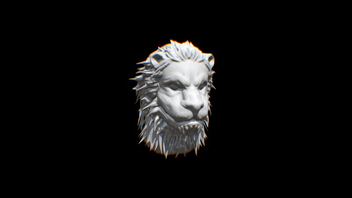 Lion's head 3D Model