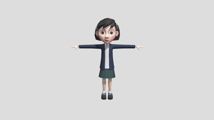 The Little Girl 3D Model