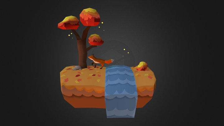 Fox Island 3D Model