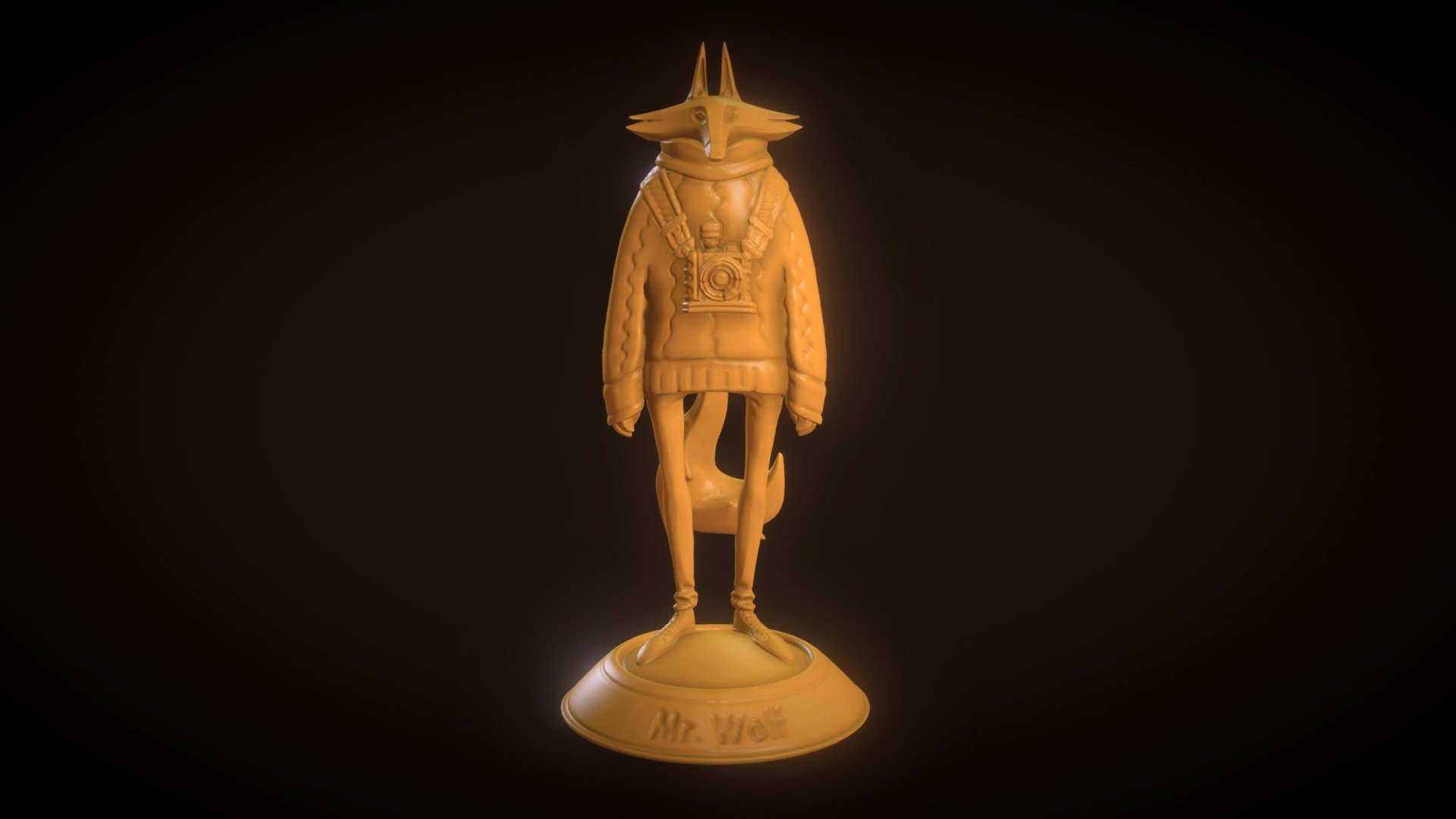 Mr Wolf - 3d Model By Marco Vergantini (@marco88) [b3908fb] - Sketchfab