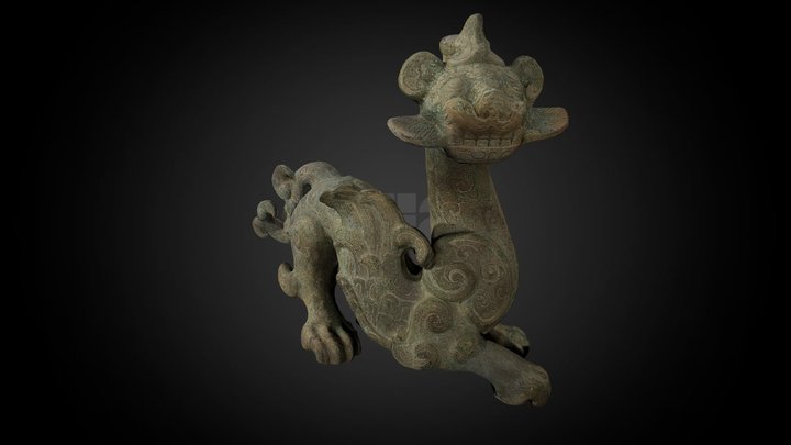 Winged Dragon, one of pair, 5th-4th century BCE 3D Model