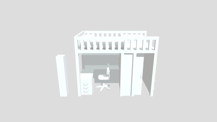 Austin_Bunk_Bed 3D Model