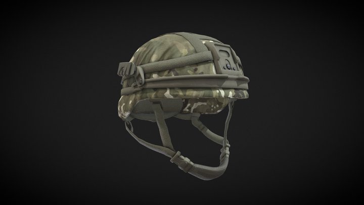 British Military Virtus Helmet 3D Model