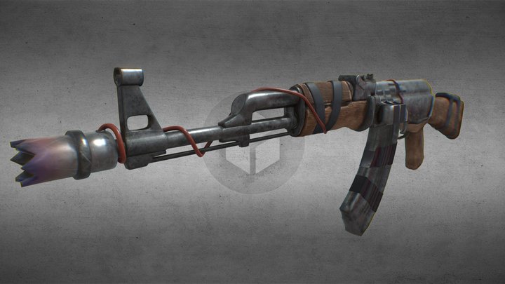 Modified AK-47 3D Model
