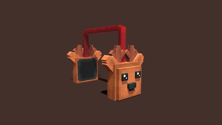 Reindeer Earmuffs - LoverCraft LLC 3D Model