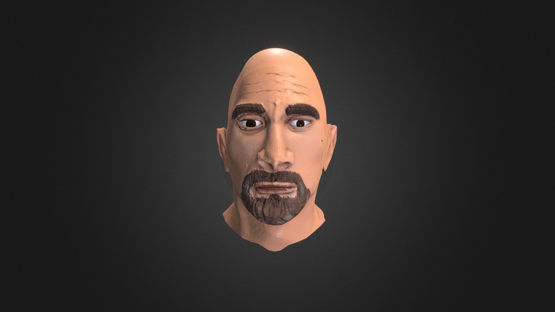 Dwayne THE ROCK Johnson Head Bust Model - 3D model by JahshanA [b395170 ...