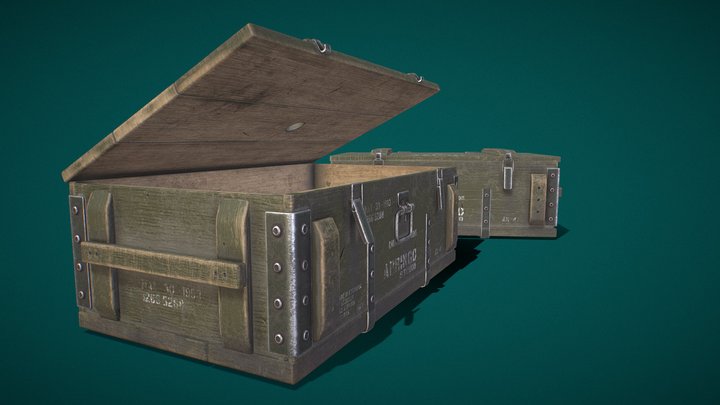 Ammunition Boxes 3D Model