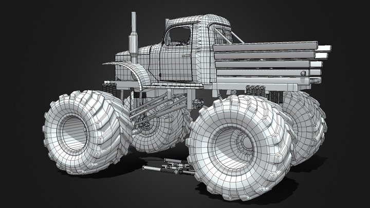 Stunt Man Ignition Monster Truck – Free 3D Model STL