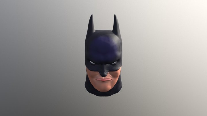 Head of Batman 3D Model