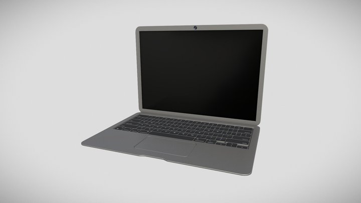 3D Laptop - LowPoly Model - Free
