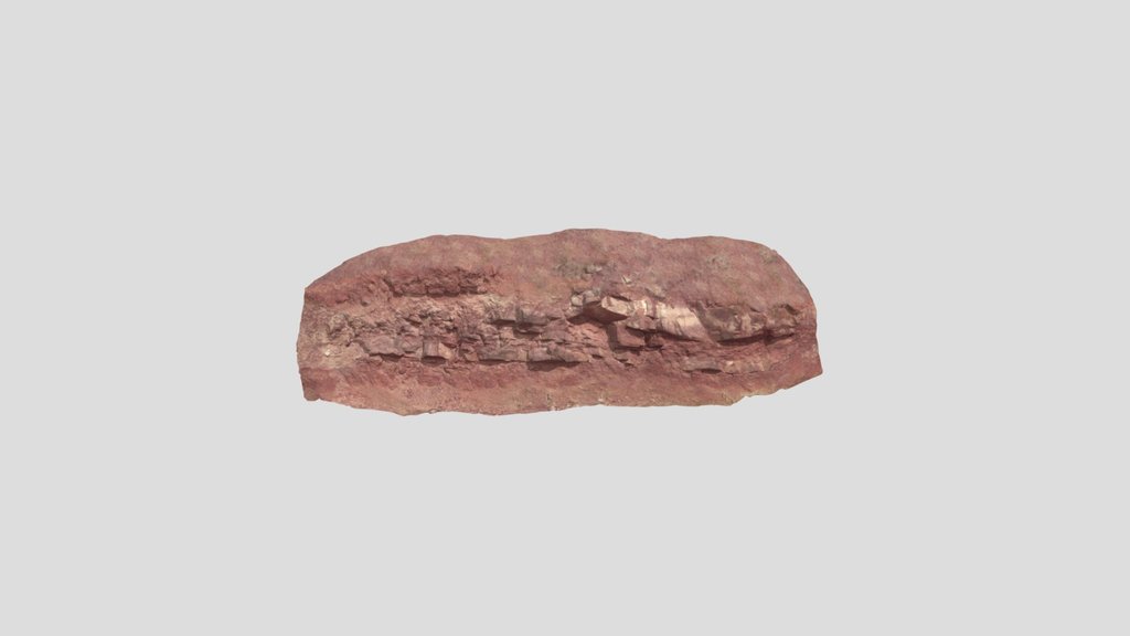Small Red Desert Cliff Modules Pbr Scan