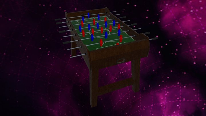 Tabletop Football .glb (v0.9) FREE Low Poly
