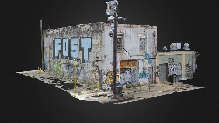 The Outskirts of Town. New Orleans. 3D Model