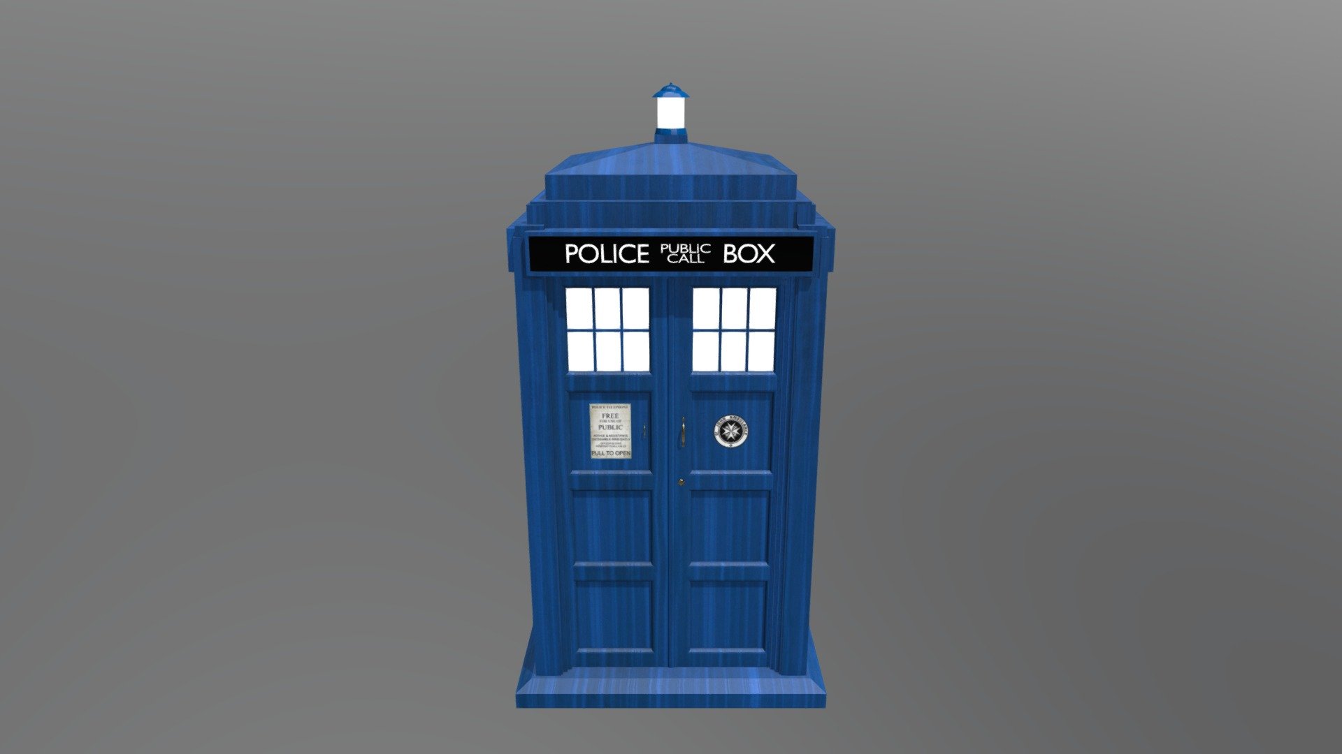TARDIS - Download Free 3D model by Pablo Grandoli (@pgrandoli) [b39bc2f ...