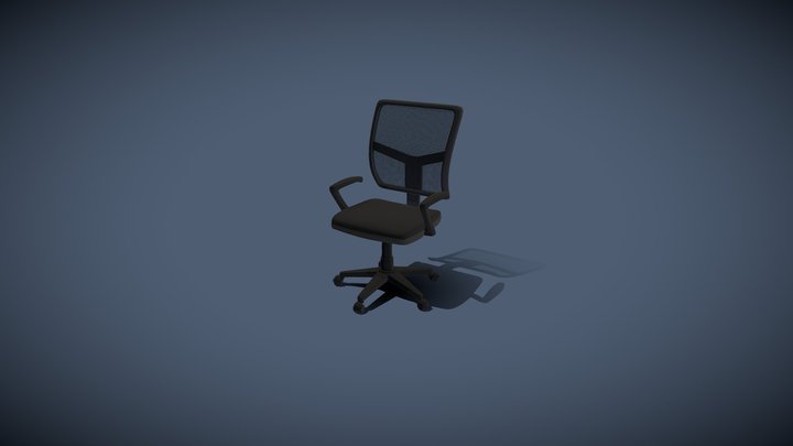 LowPoly Office chair 3D Model