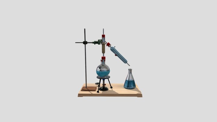 Distillation Apparatus 3D Model