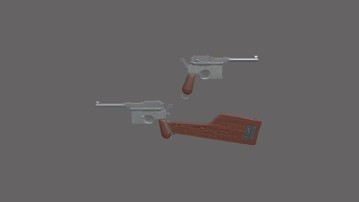 Mauser C96 3D Model