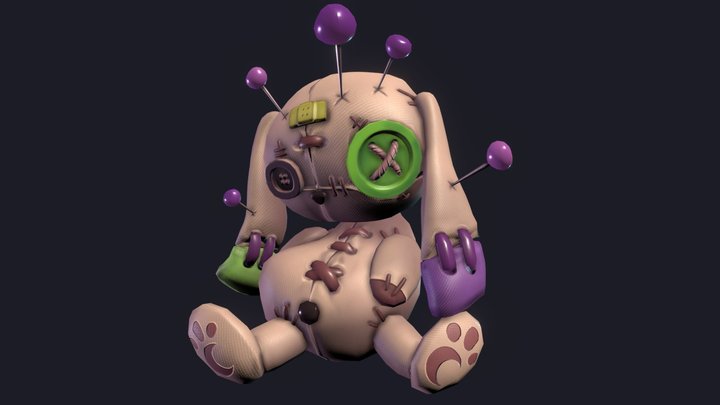 Bunny Plushie 3D Model