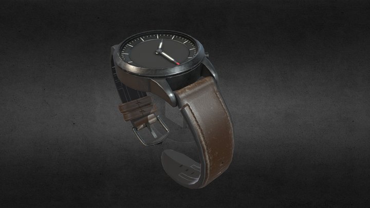 Fossil Watch Posed 3D Model