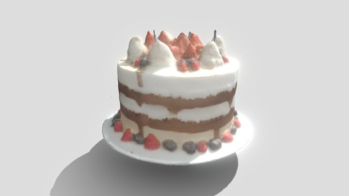 Cake 3D Model (AI-Generated) – Modèle 3D gratuit STL