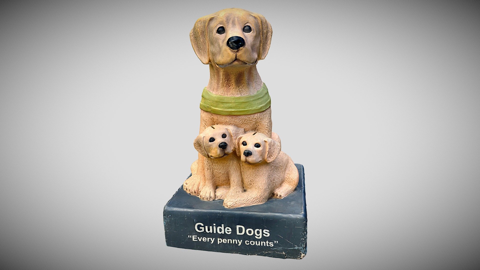 Guide dogs donation box Buy Royalty Free 3D model by Alex Tench