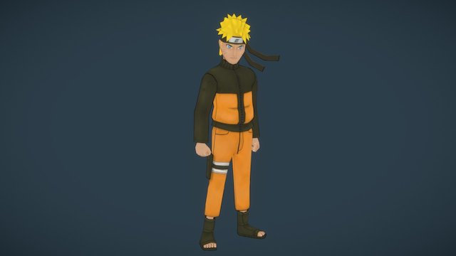 Naruto (Outline Version) 3D Model