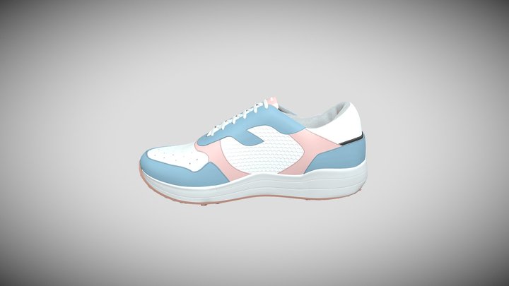 Spider Wave Golf Shoes 3D Model