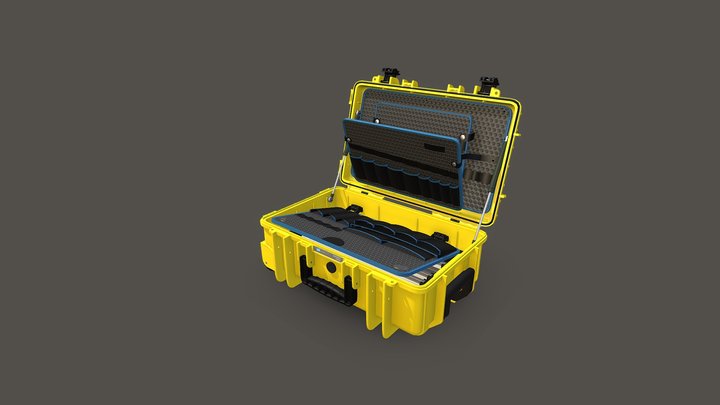 Case JUMBO 6600 GASSPRINGS 3D Model