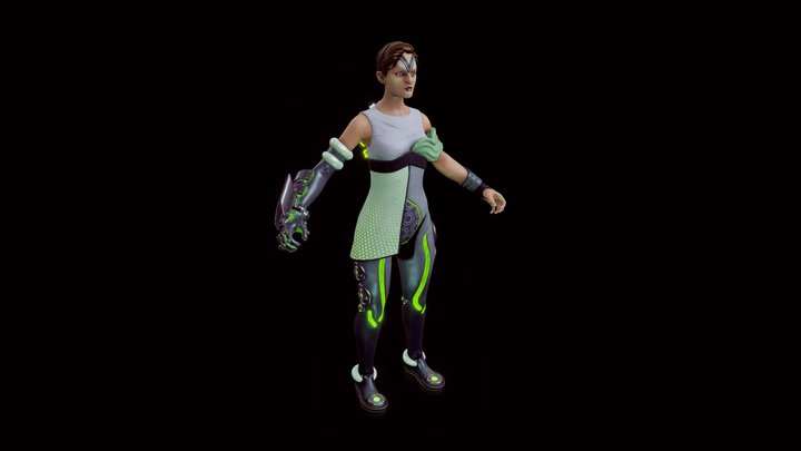 Eva, Chara Design : Student Work 2019 3D Model