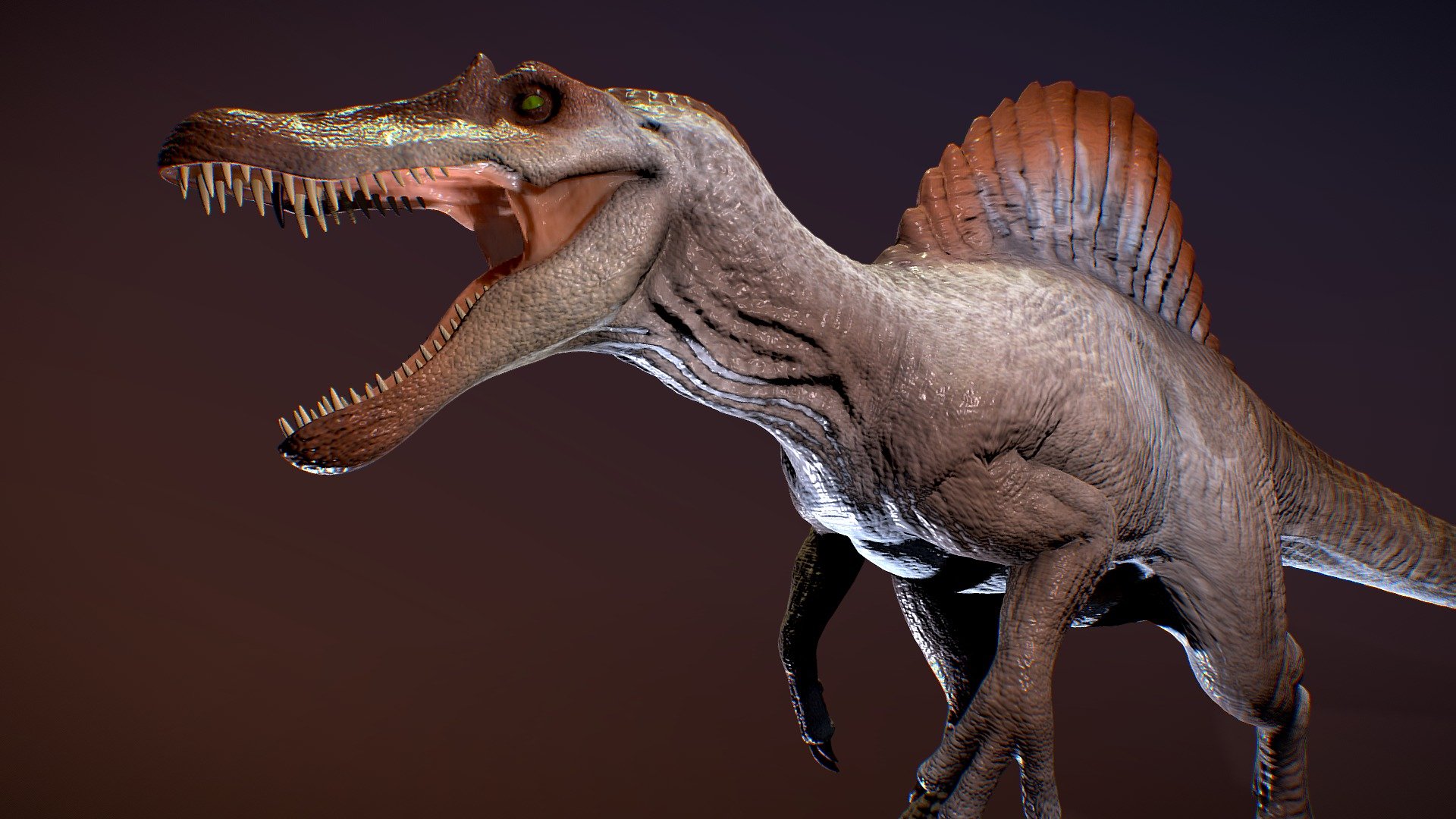 Spinosaurus Jurassic Park 3 Fan Art 3d Model By David222 David222 B3a58bf