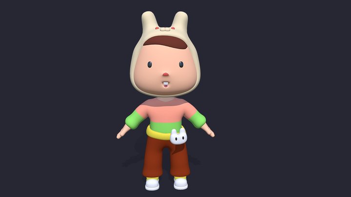3D Simple Character 3D Model