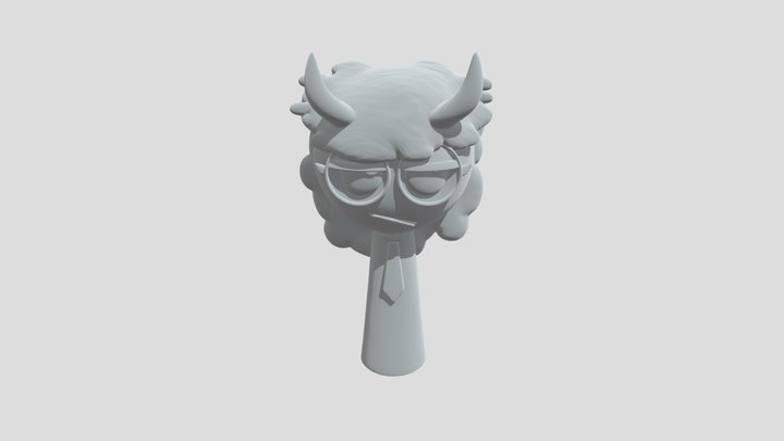 Toxie The Toxic Girl From Sprunki Toxic 3D Model
