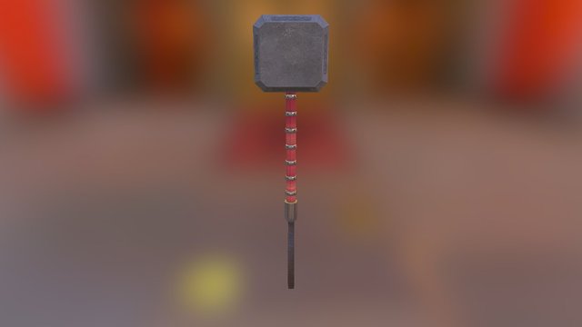 THor Hammer Test with Substance 3D Model