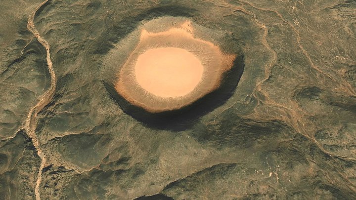 Amguid, Impact crater, Algeria 3D Model
