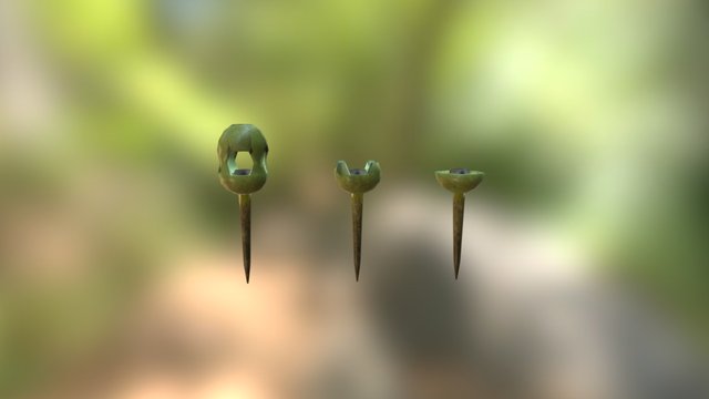 Brave & Cherry : Olive torches 3D Model