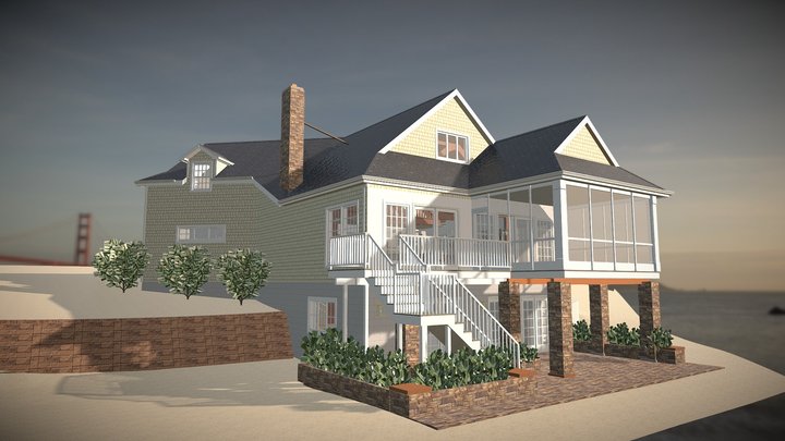 New Beach House 3DS 3D Model
