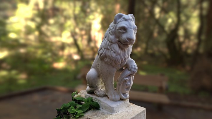 Lion Statue 3D Model