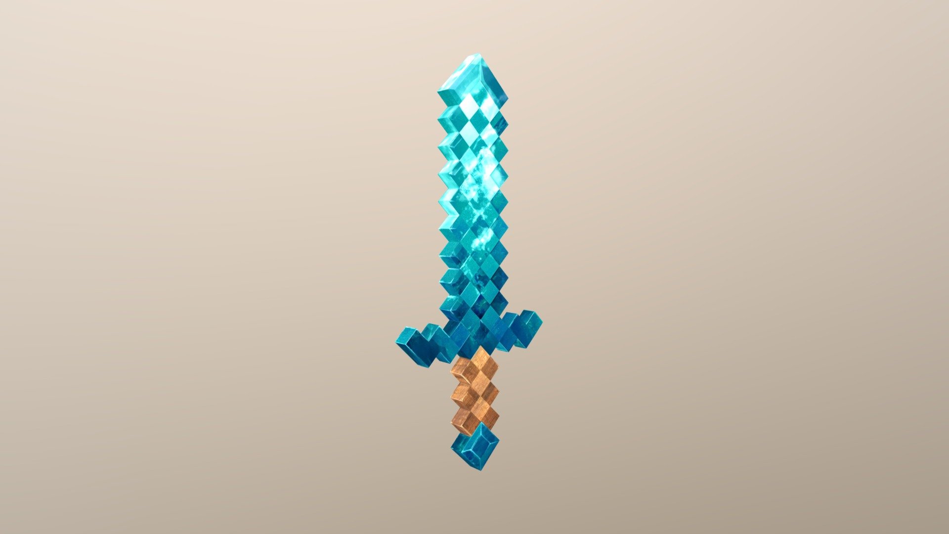 modelo 3d Espada Minecraft - TurboSquid 1023674