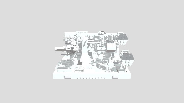 Lego Death Star Diorama fanart 3D Model