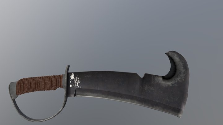 70's Survival Hatchet 3D Model